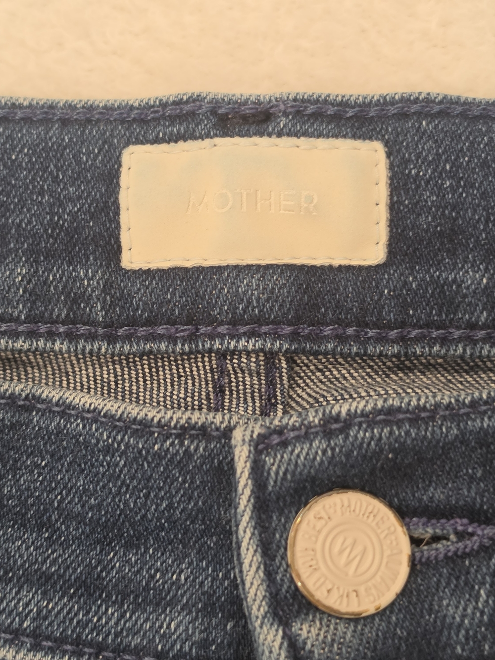 MOTHER Women's Blue Denim Jeans - Classic Mid Wash Size 25